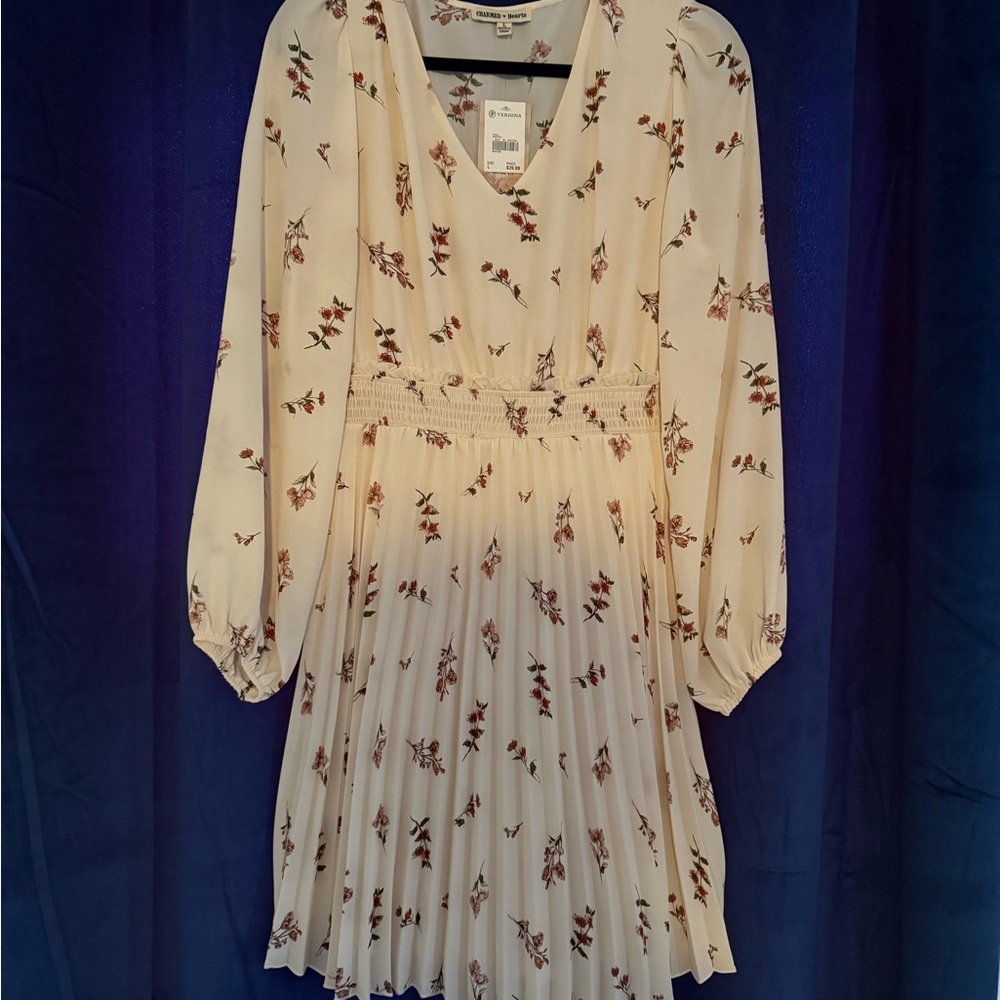 Floral Pleated Dress